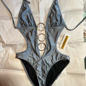 NWT sexy Gray Leonetti Women Swim bathing suit One Piece